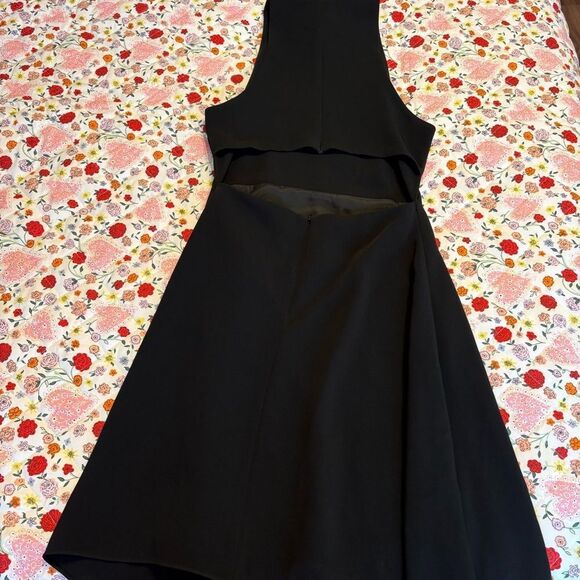 Cinq a Sept Black Sleeveless Halter A-line Julia dress - Picture 7 of 7